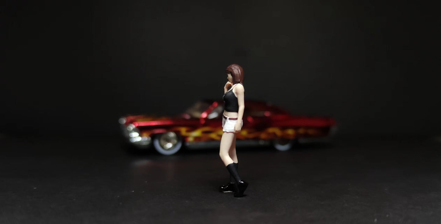 WX-MADE 1/64 Scale Figurines Model Sexy Standing Mary Collection Miniature Hand-painted