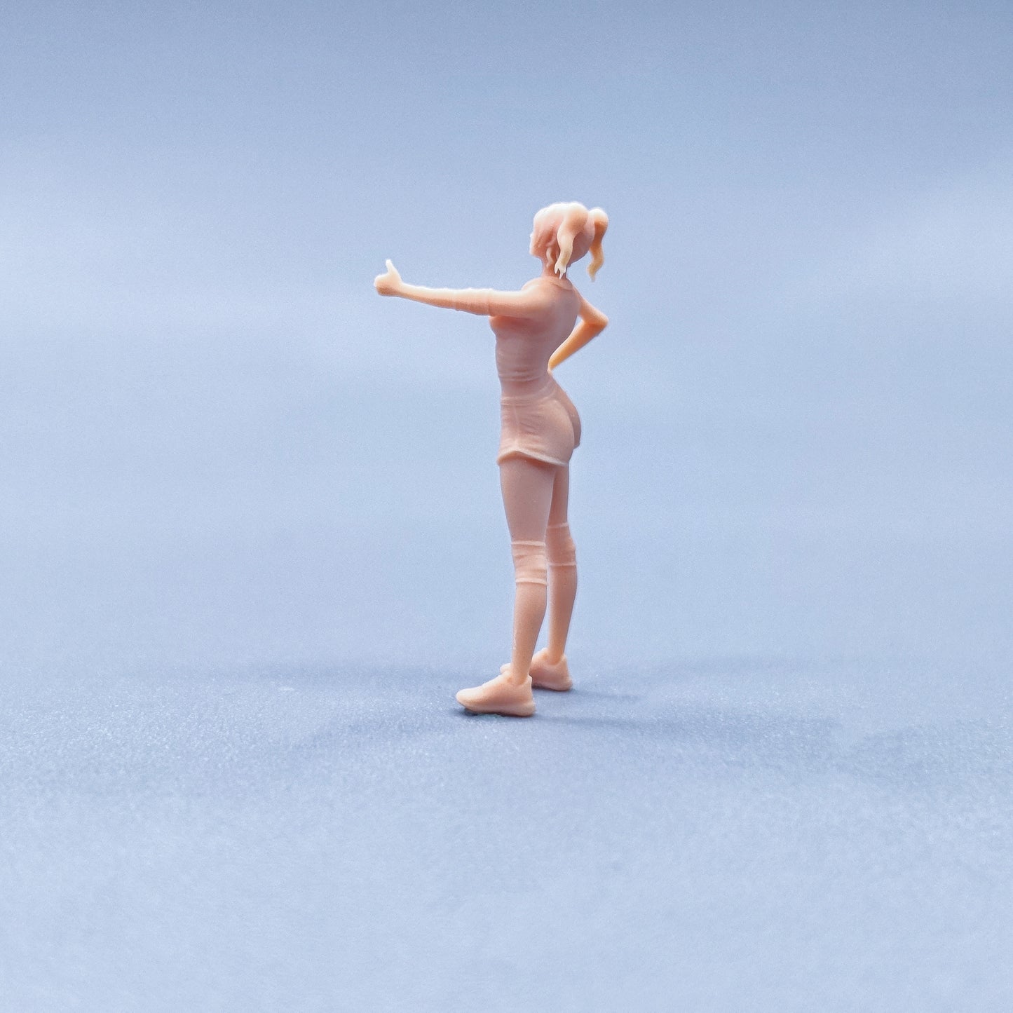 1/64 1/43 Figurines Scale Model Resin Praise Cheerleading Girls Uncolored Miniatures Diorama Hand-painted W417