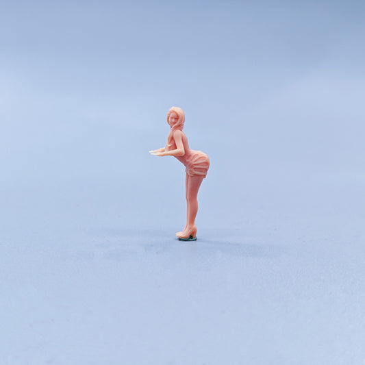 1/64 1/43 Figurines Scale Model Resin Curvy Buttocks Beauty Uncolored Miniatures Diorama Hand-painted C435
