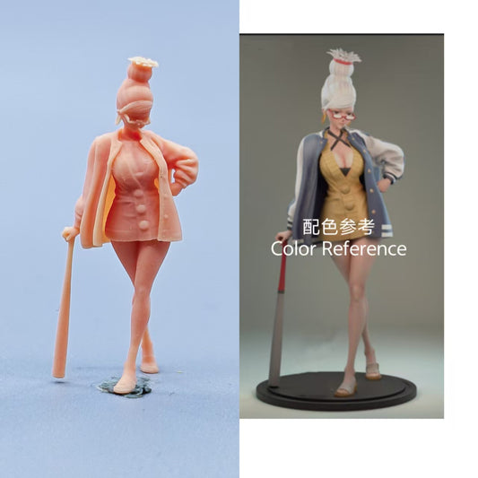 1/64 1/43 Figurines Scale Model Resin Wooden Stick Supporting The Ground Ayase Hoshizo Uncolored Miniatures Diorama Hand-painted C402