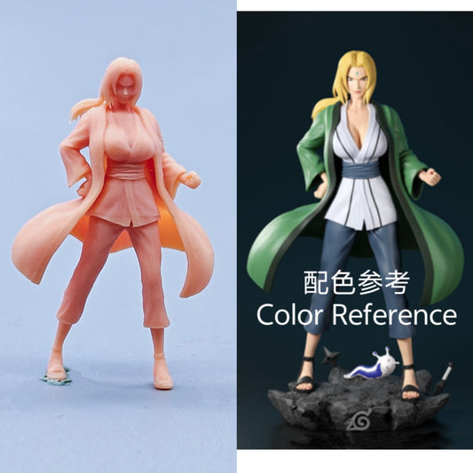 1/64 1/43 Figurines Scale Model Resin Hokage Tsunade One Hand on Hips Uncolored Miniatures Diorama Hand-painted C501