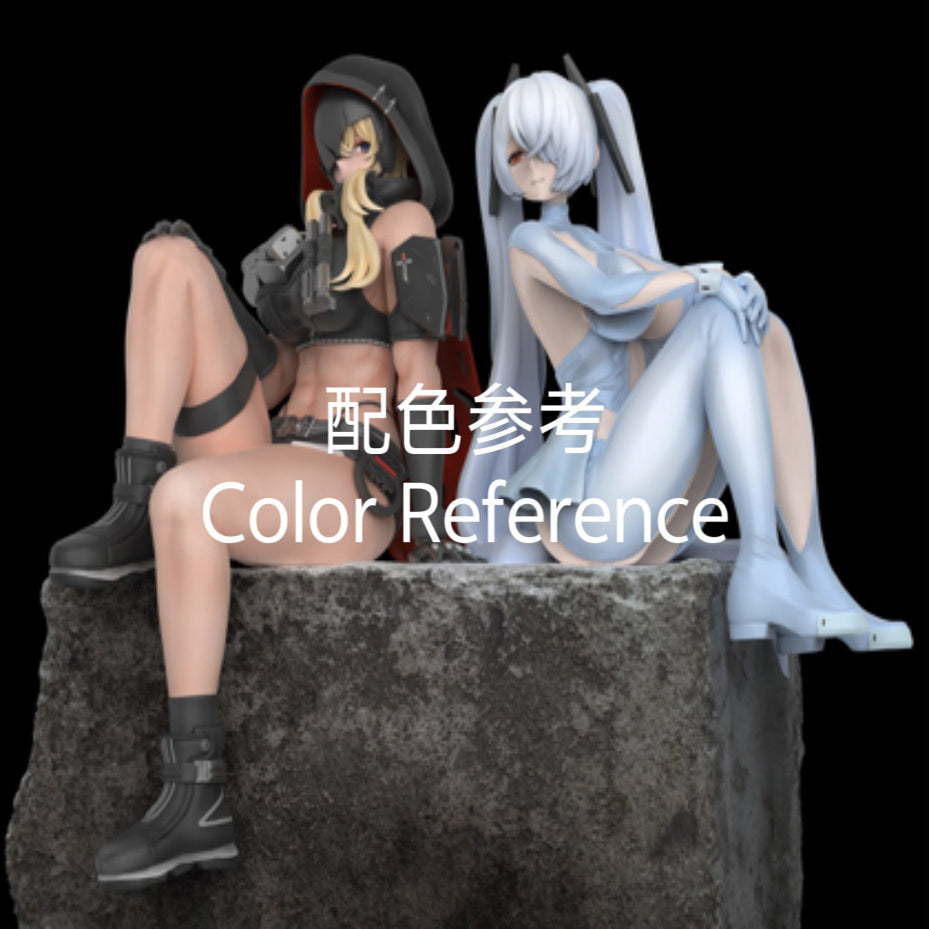 1/64 1/43 Figurines Scale Model Resin Nikki and Cinderella Uncolored Miniatures Diorama Hand-painted C335 C336