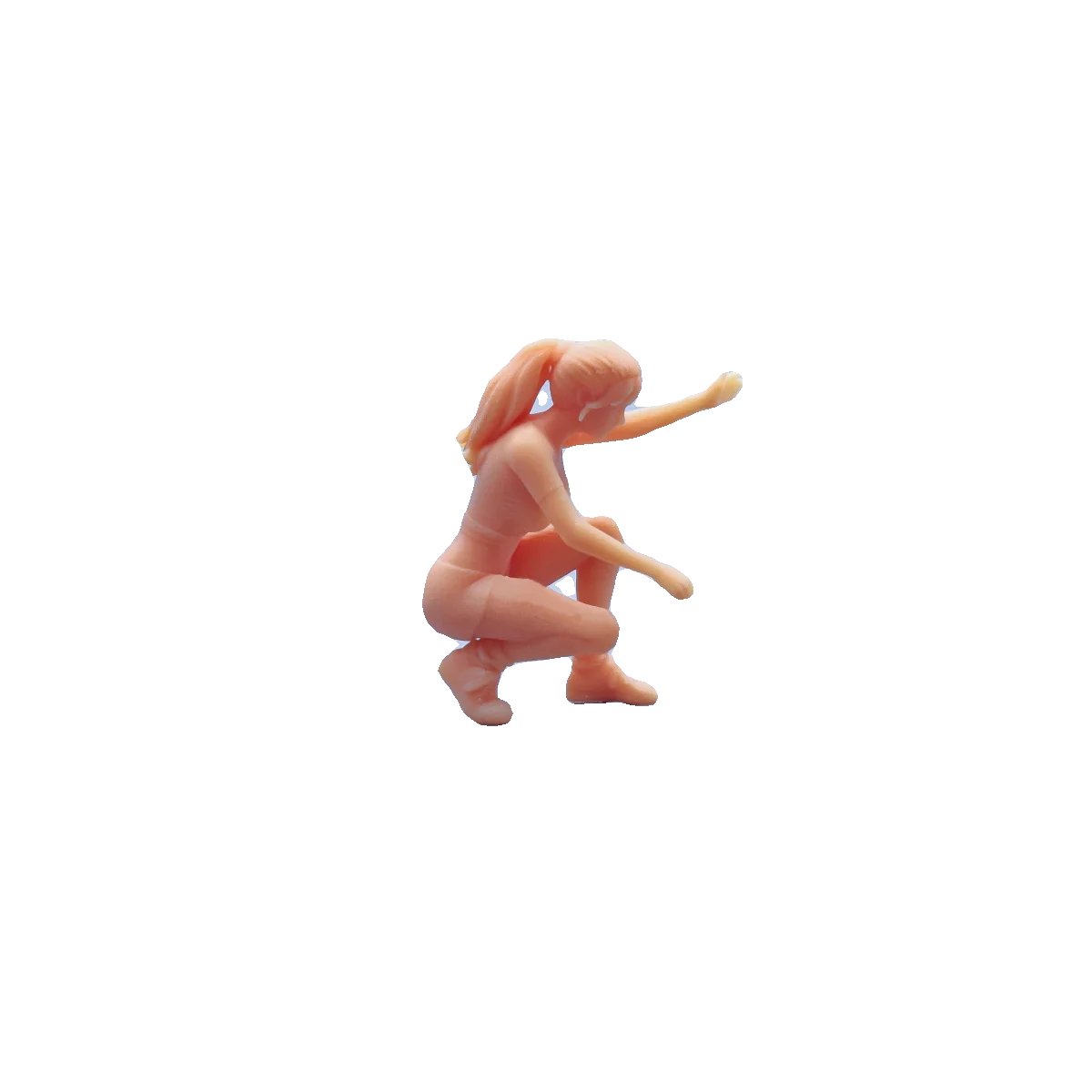 1/64 1/43 Figurines Scale Model Resin Get Down and Grab Something Girl Uncolored Miniatures Diorama Hand-painted V424