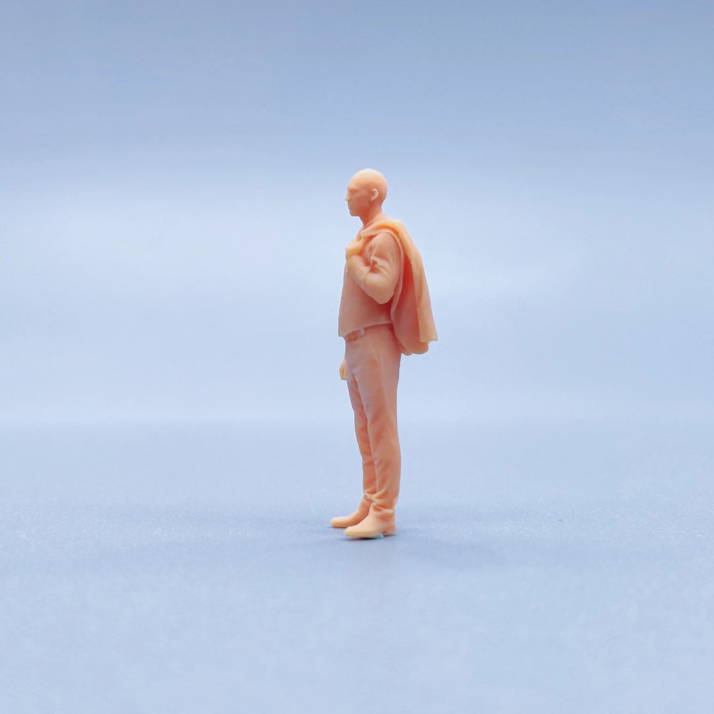 1/64 1/43 Figurines Scale Model Resin A Man In A Suit Uncolored Miniatures Diorama Hand-painted V209
