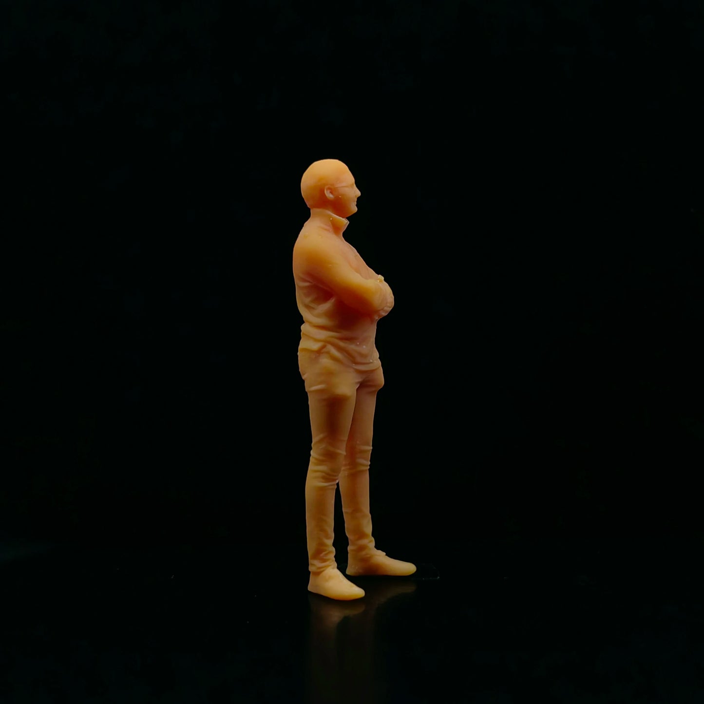1/64 1/43 Scale Model Resin Standing Glasses Male Uncolored Miniature Diorama Hand-painted T333