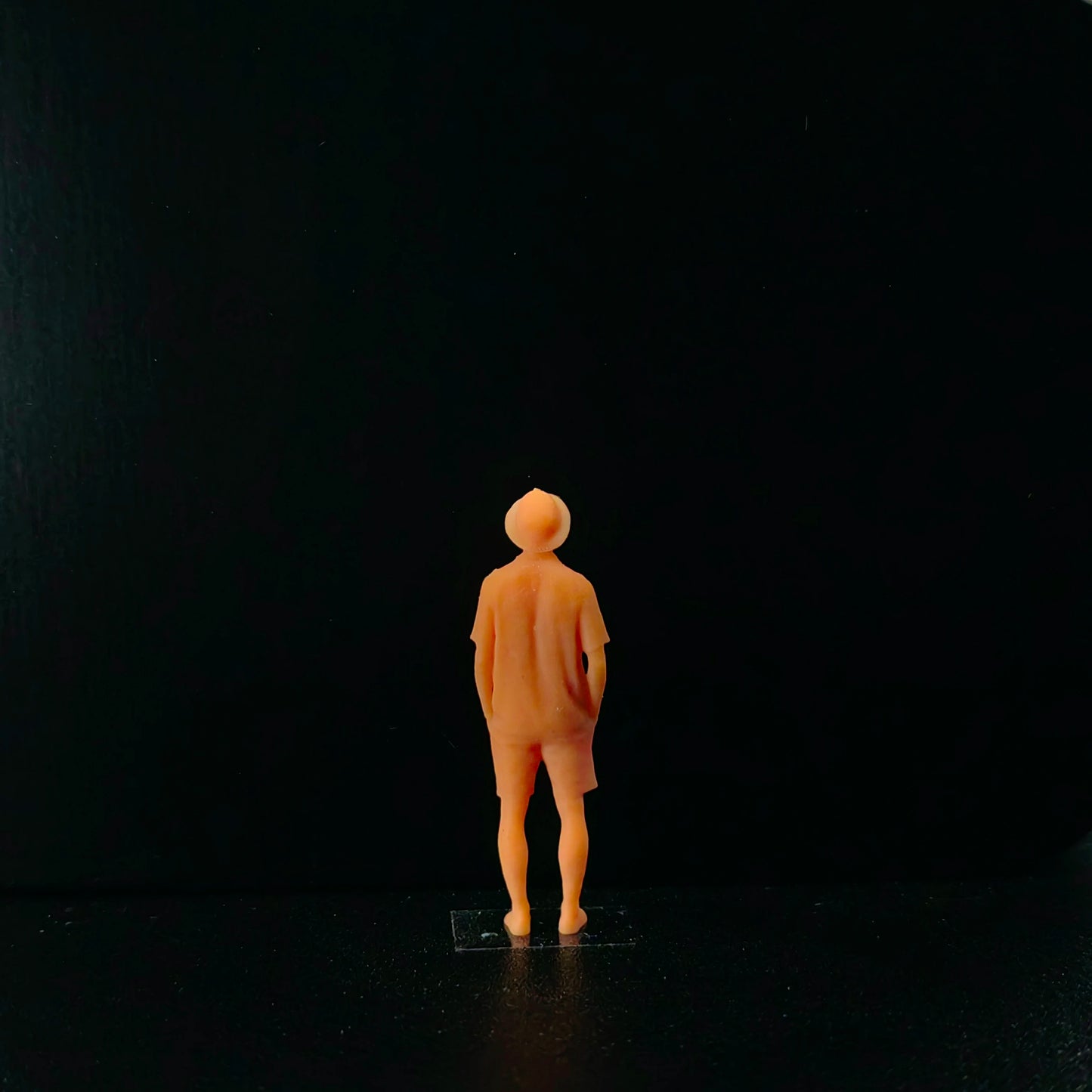 1/64 1/43 Scale Model Resintanding Man with A Hat In His PocketUncolored Miniature Diorama Hand-painted T606