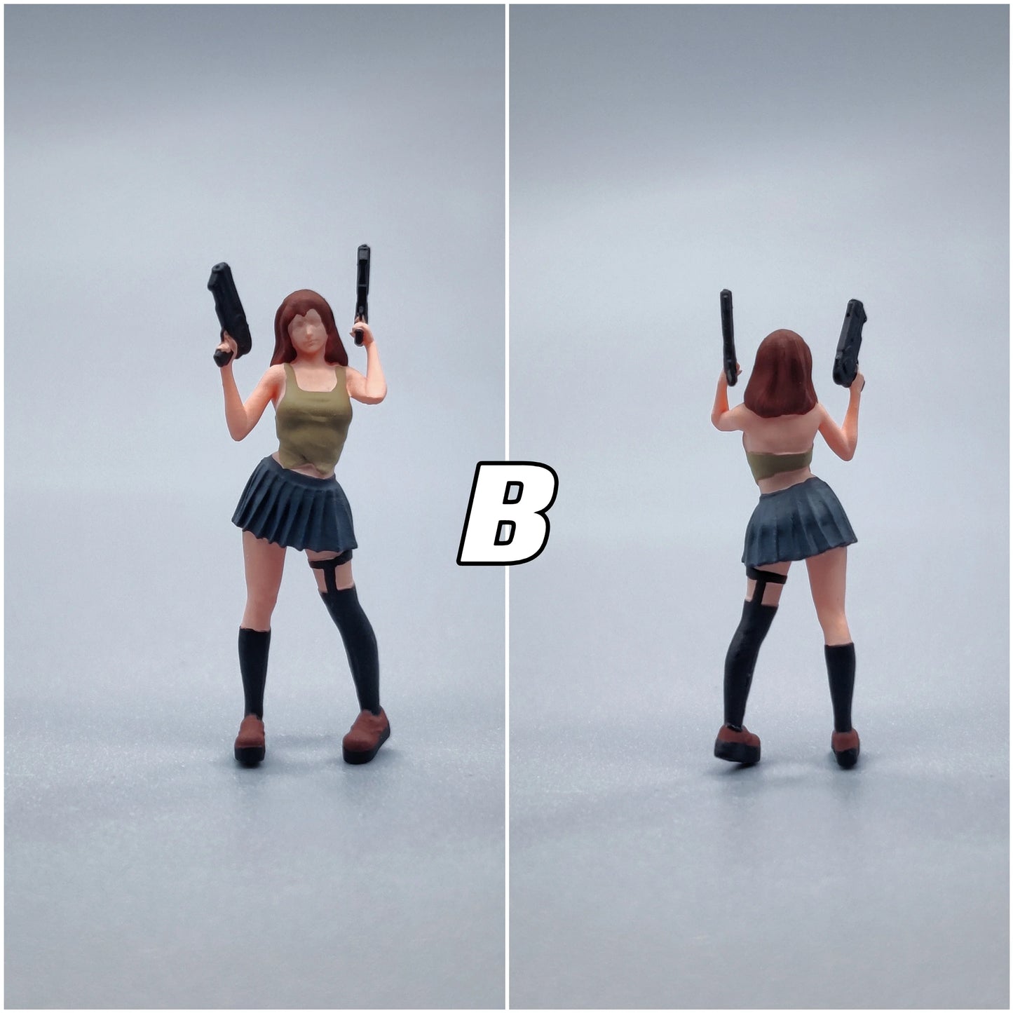 Lucky Studio Diorama 1/64 Scale Figurines Model Girls' Series Cos Hand Pain Collection Miniature Hand-painted