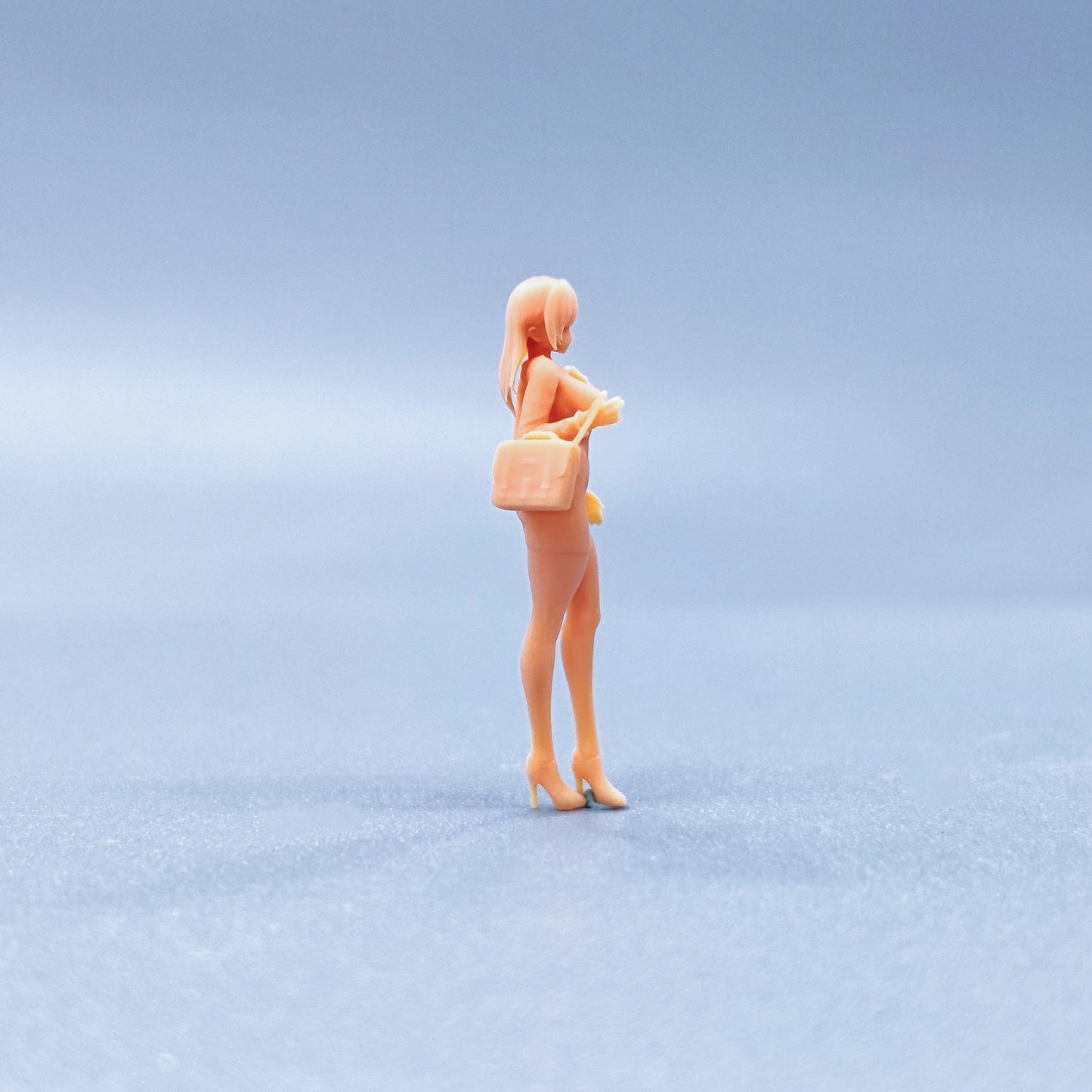 1/64 1/43 Figurines Scale Model Resin Standing Japanese Style Student Girl Uncolored Miniatures Diorama Hand-painted V601
