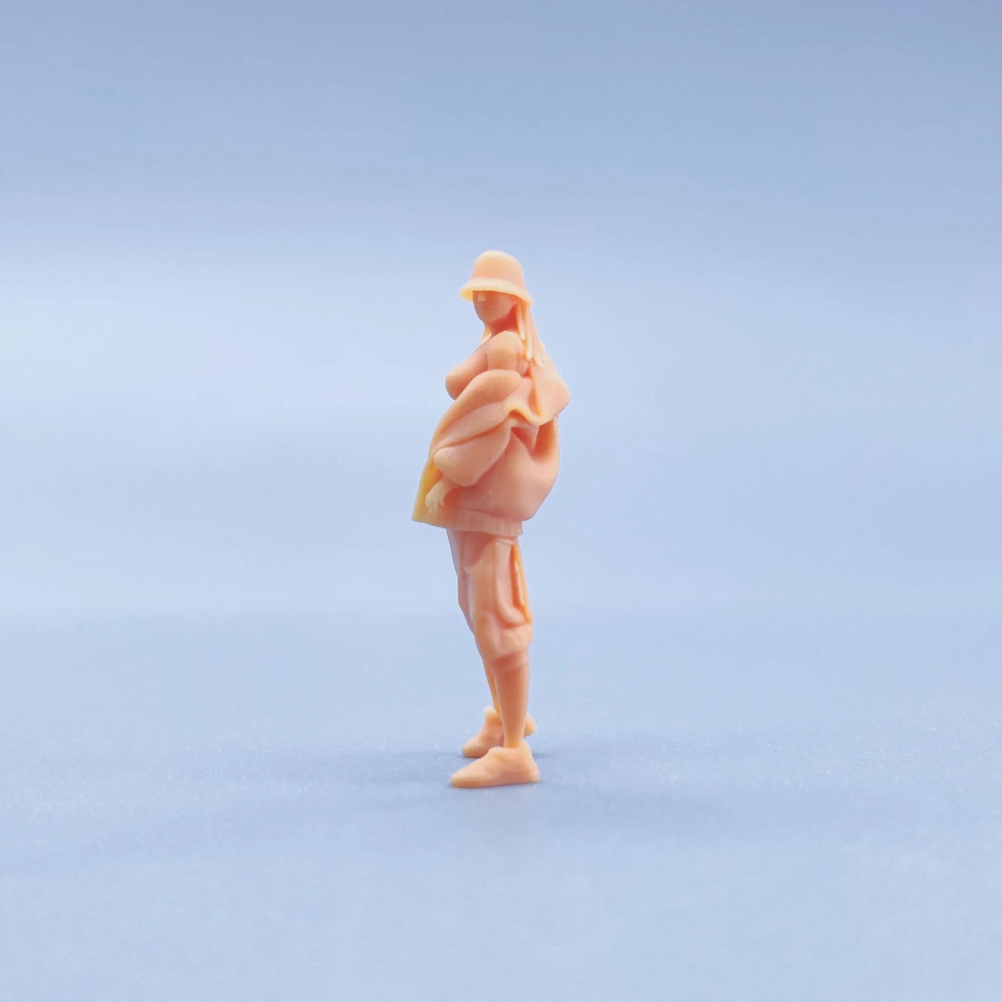 1/64 1/43 Figurines Scale Model Resin Female Dancer Hip Hop Fashion Female Uncolored Miniatures Diorama Hand-painted V205