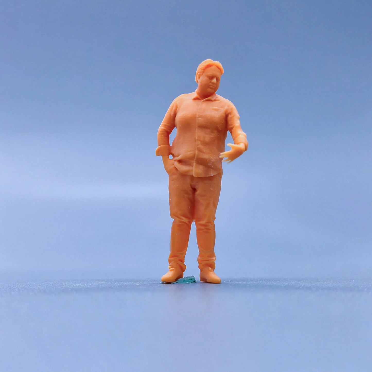 1/64 1/43 Figurines Scale Model Resin Standing Middle-aged Man Uncolored Miniatures Diorama Hand-painted L118