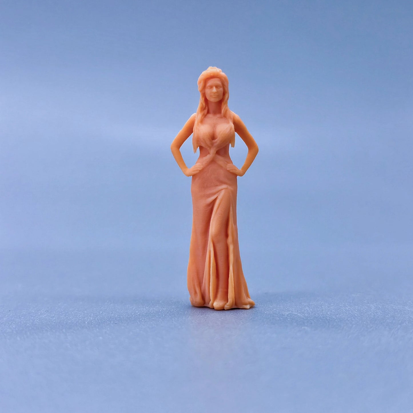 1/64 1/43 Figurines Scale Model Resin Women with Hands Akimbo Uncolored Miniatures Diorama Hand-painted L202