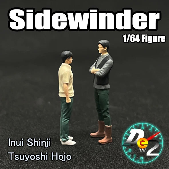 DEW2 Diorama 1/64 Scale Figurines Model Hōjō Gō Inui Shinji Collection Miniature Hand-painted