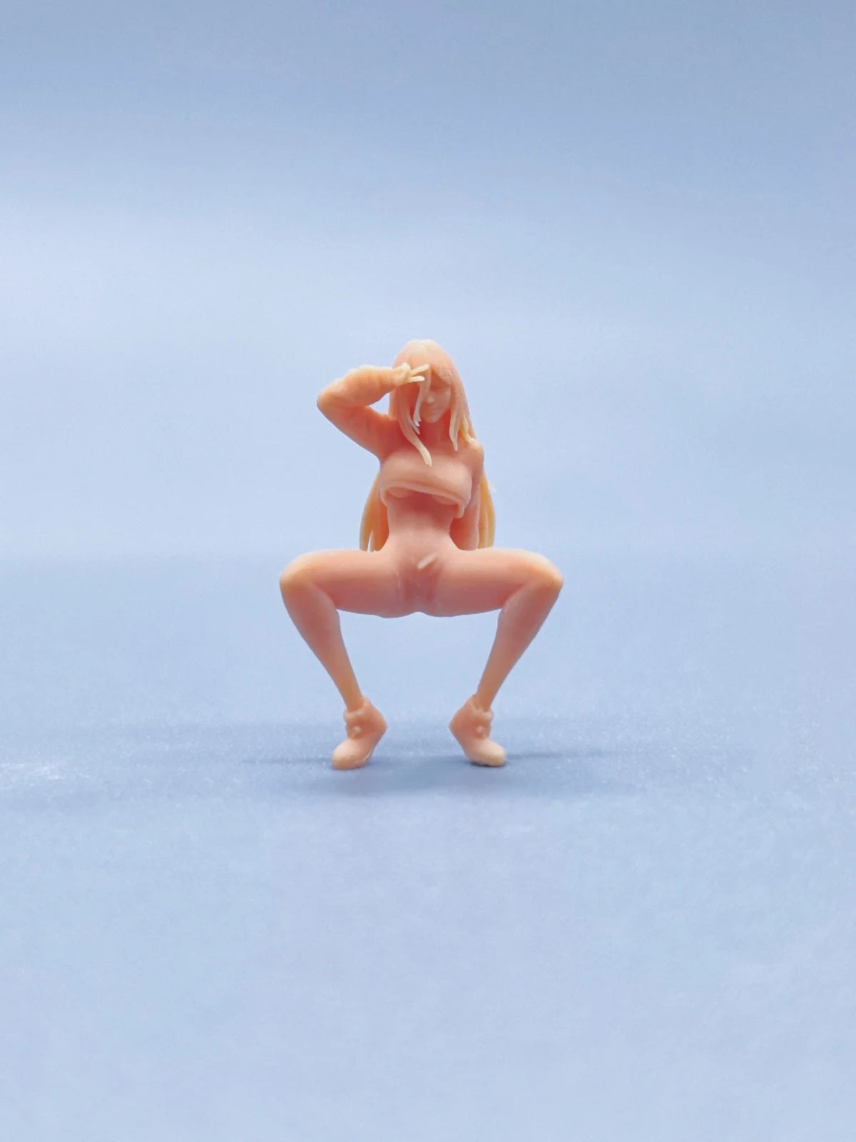 1/64 1/43 Figurines Scale Model Resin Biyah Gesture Girl Uncolored Miniatures Diorama Hand-painted V622