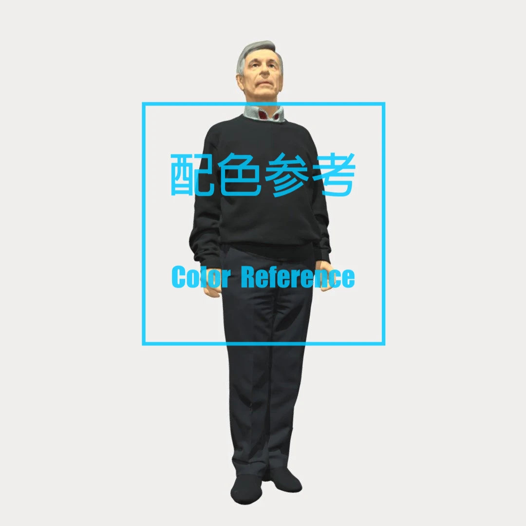 1/64 1/43 Figurines Scale Model Resin Long Sleeved and Long Pants Uncle Uncolored Miniatures Diorama Hand-painted L228