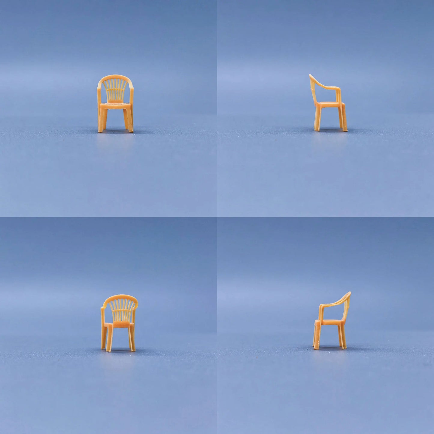 1/64 1/43 Scale Model Resin Chair Uncolored Miniature Diorama Hand-painted S329