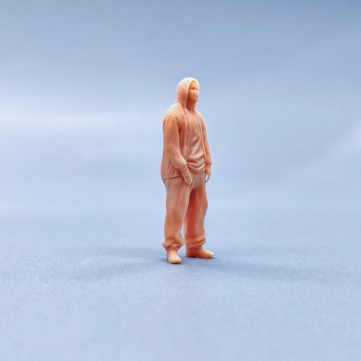 1/64 1/43 Figurines Scale Model Resin Hip Hop Men's Hood Decadent Uncolored Miniatures Diorama Hand-painted V107