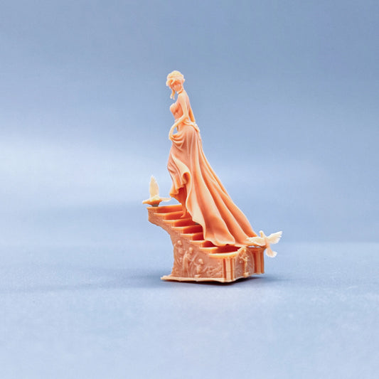 1/64 1/43 Figurines Scale Model Resin Step Princess Uncolored Miniatures Diorama Hand-painted V529