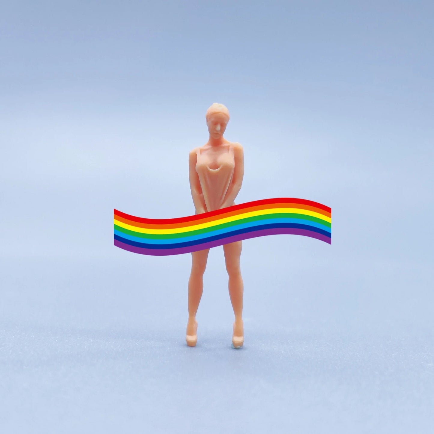 1/64 1/43 Figurines Scale Model Resin Girl Pulling Clothes Uncolored Miniatures Diorama Hand-painted V307