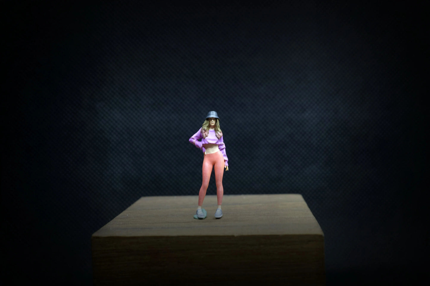 SZ Produced 1/64 Street yoga pants beautiful woman series car model doll ornament