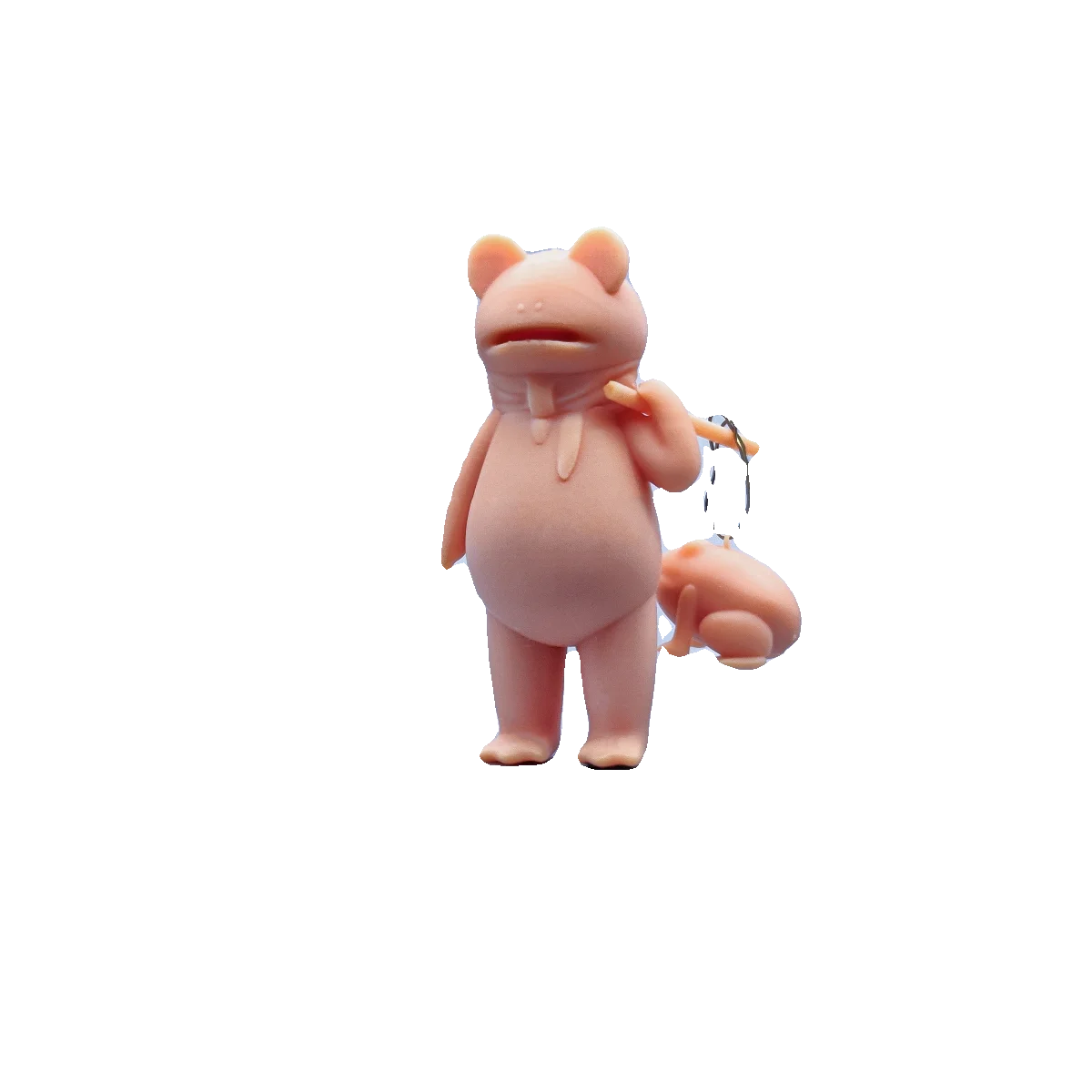 1/64 1/43 Figurines Scale Model Resin Internet Famous Frog Selling Lanterns Uncolored Miniatures Diorama Hand-painted V609