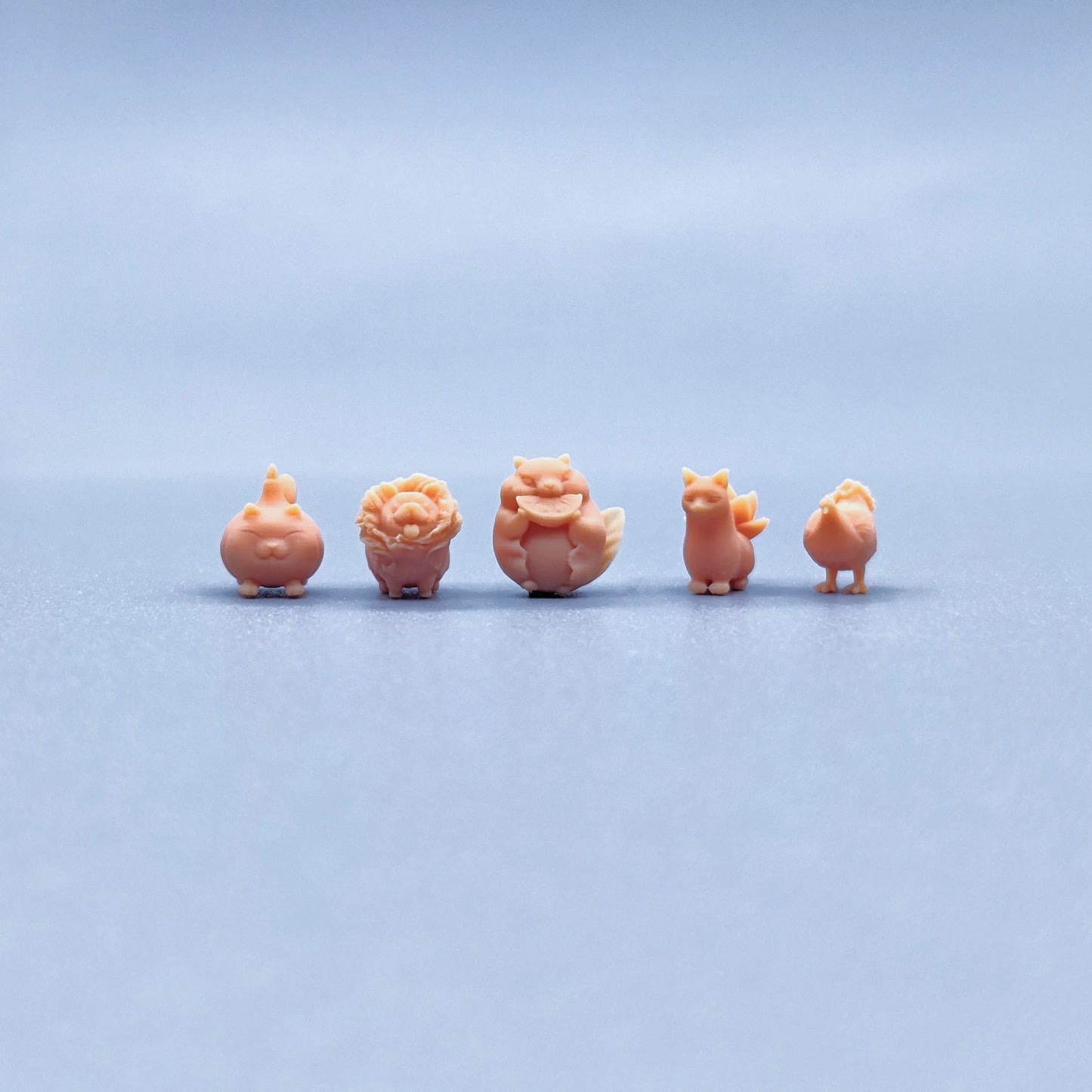 1/64 1/43 Figurines Scale Model Resin Vegetable Dog Vegetable Chicken Uncolored Miniatures Diorama Hand-painted V215