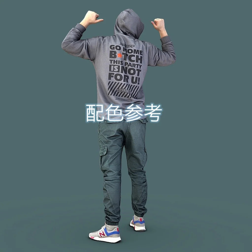 1/64 1/43 Scale Model Resin Hooded ThumbmanUncolored Miniature Diorama Hand-painted S209