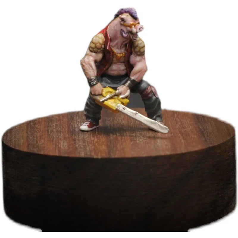 SZ Produced Diorama 1/64 Scale Figurines Model Villain Pig Head Movie Characters Collection Miniature Hand-painted