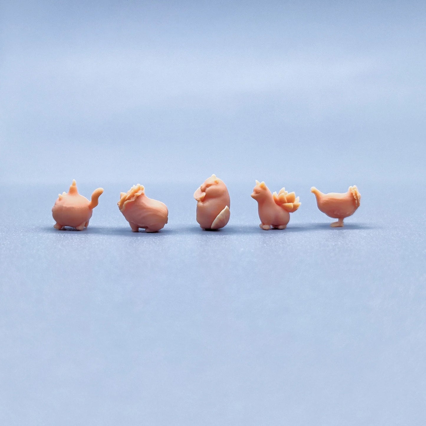 1/64 1/43 Figurines Scale Model Resin Vegetable Dog Vegetable Chicken Uncolored Miniatures Diorama Hand-painted V215