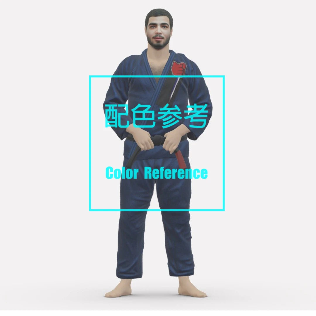 1/64 1/43 Figurines Scale Model Resin Male Judo Player Uncolored Miniatures Diorama Hand-painted L123