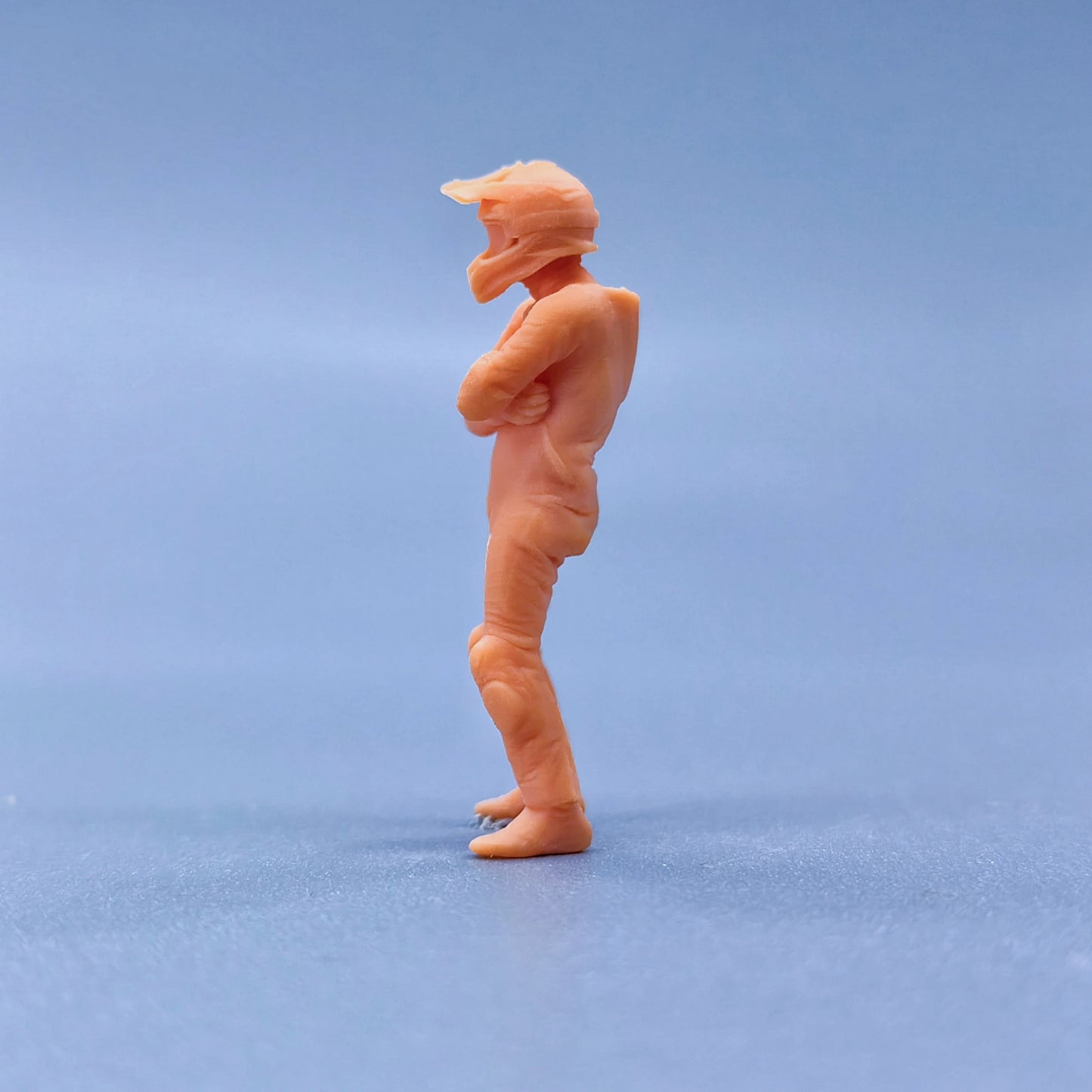 1/64 1/43 Figurines Scale Model Resin Male Motorcycle Rider Uncolored Miniatures Diorama Hand-painted L218