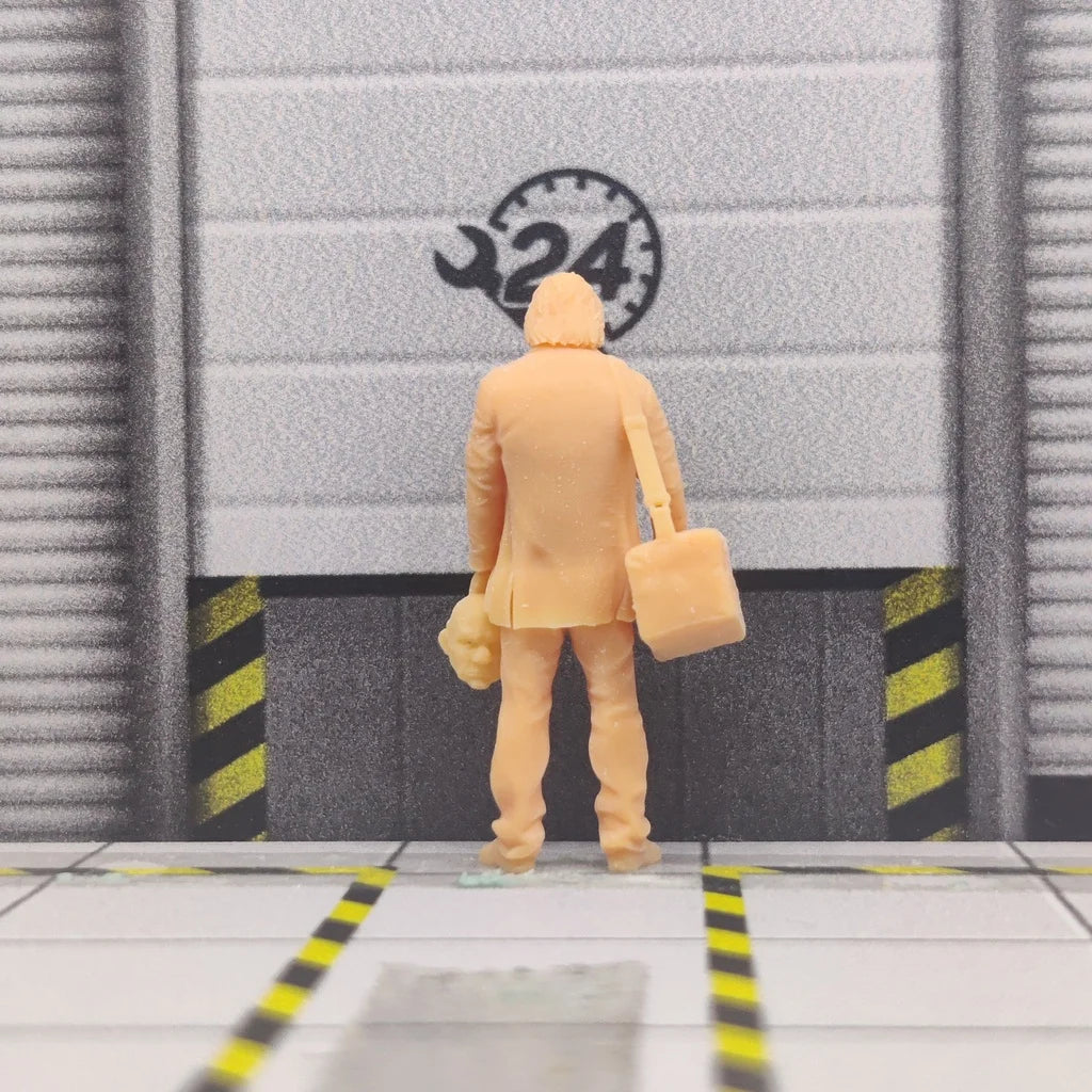 1/64 1/43 Scale Model Resin Satchel Mask Clown Joker  Uncolored Miniature Diorama Hand-painted S929