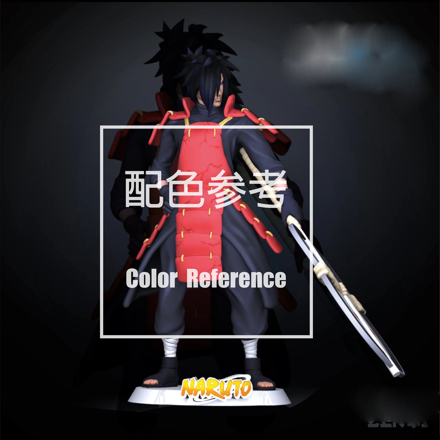 1/64 1/43 Figurines Scale Model Resin stand Uchiha Rinpoche Eye Uncolored Miniatures Diorama Hand-painted HY105