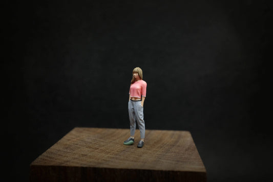 SZ Produced 1/64 Street beautiful woman fashion girl series car model doll ornament
