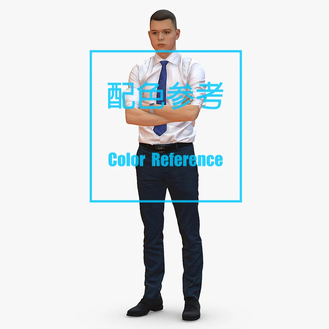 1/64 1/43 Figurines Scale Model Resin Shirt and Tie Men Uncolored Miniatures Diorama Hand-painted L301
