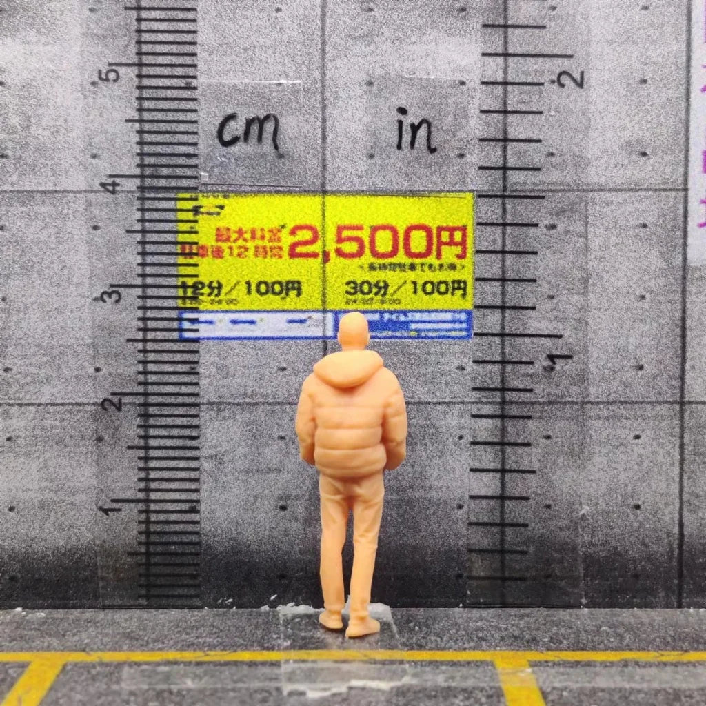 1/64 1/43 Scale Model ResinDown Jacket (male)Uncolored Miniature Diorama Hand-painted S108