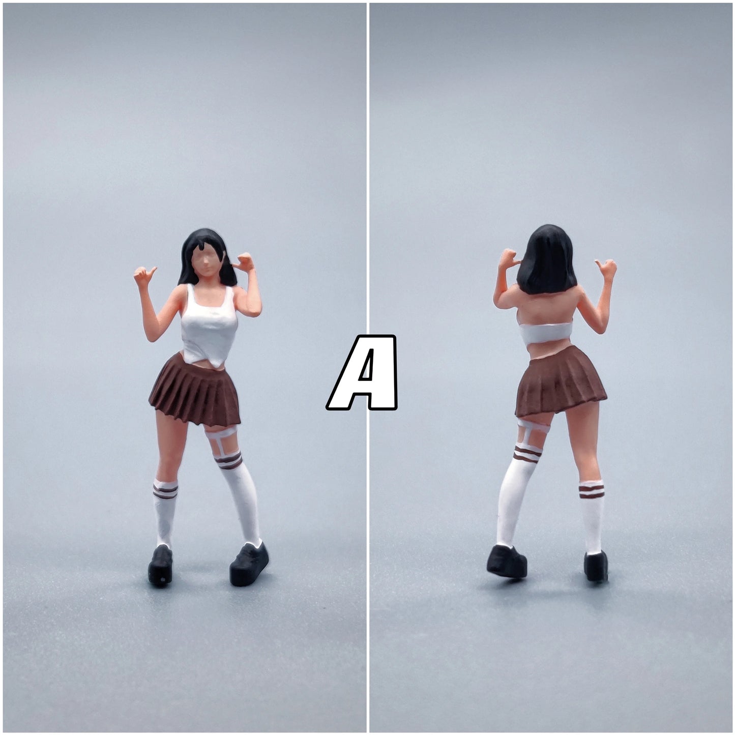 Lucky Studio Diorama 1/64 Scale Figurines Model Girls' Series Cos Hand Pain Collection Miniature Hand-painted