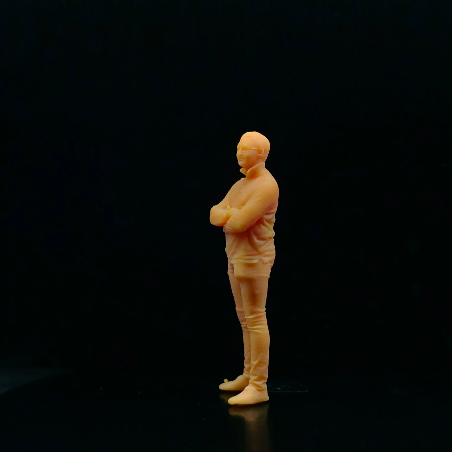 1/64 1/43 Scale Model Resin Standing Glasses Male Uncolored Miniature Diorama Hand-painted T333