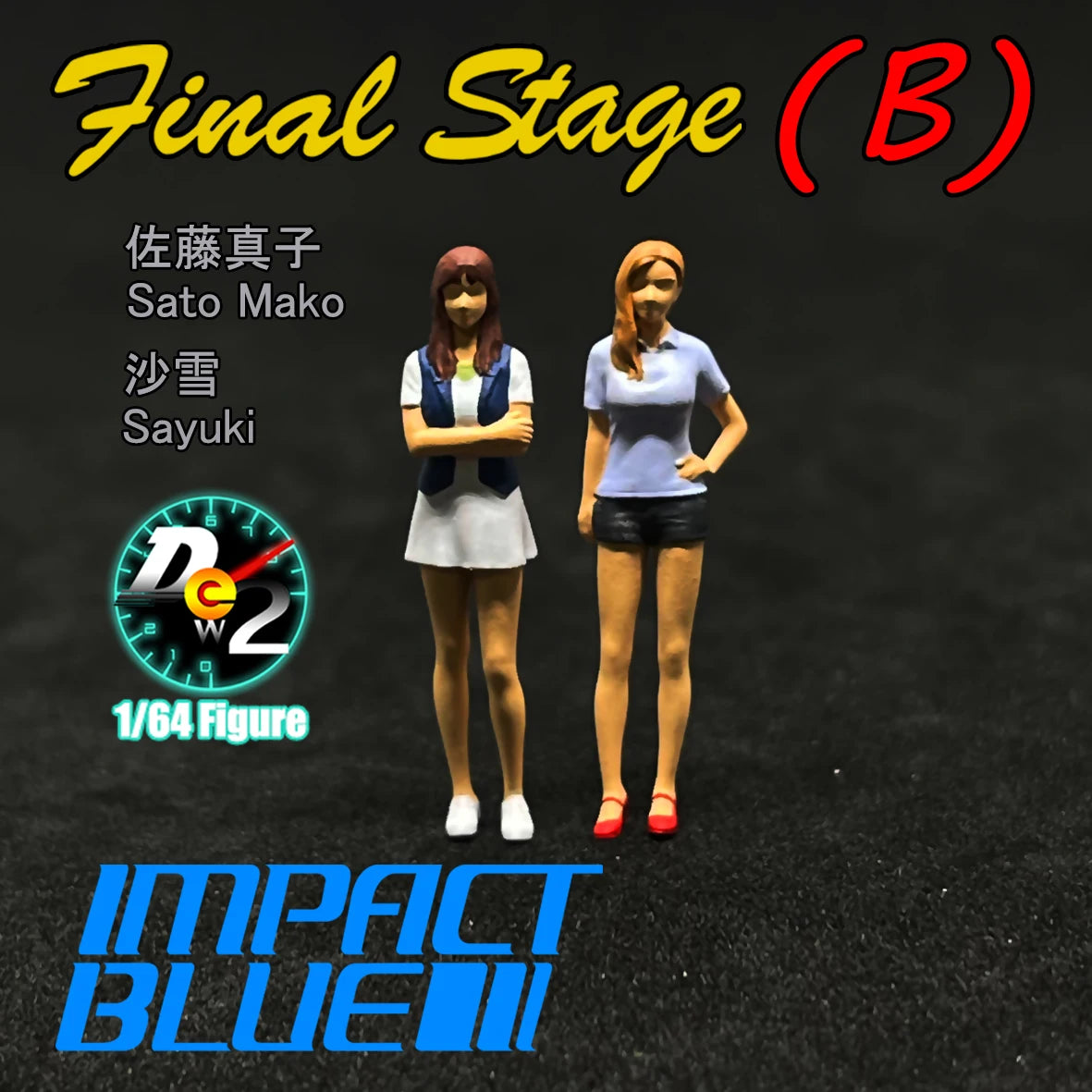 DEW2 Diorama 1/64 Scale Figurines Model Satō Mako Sayuki Collection Miniature Hand-painted