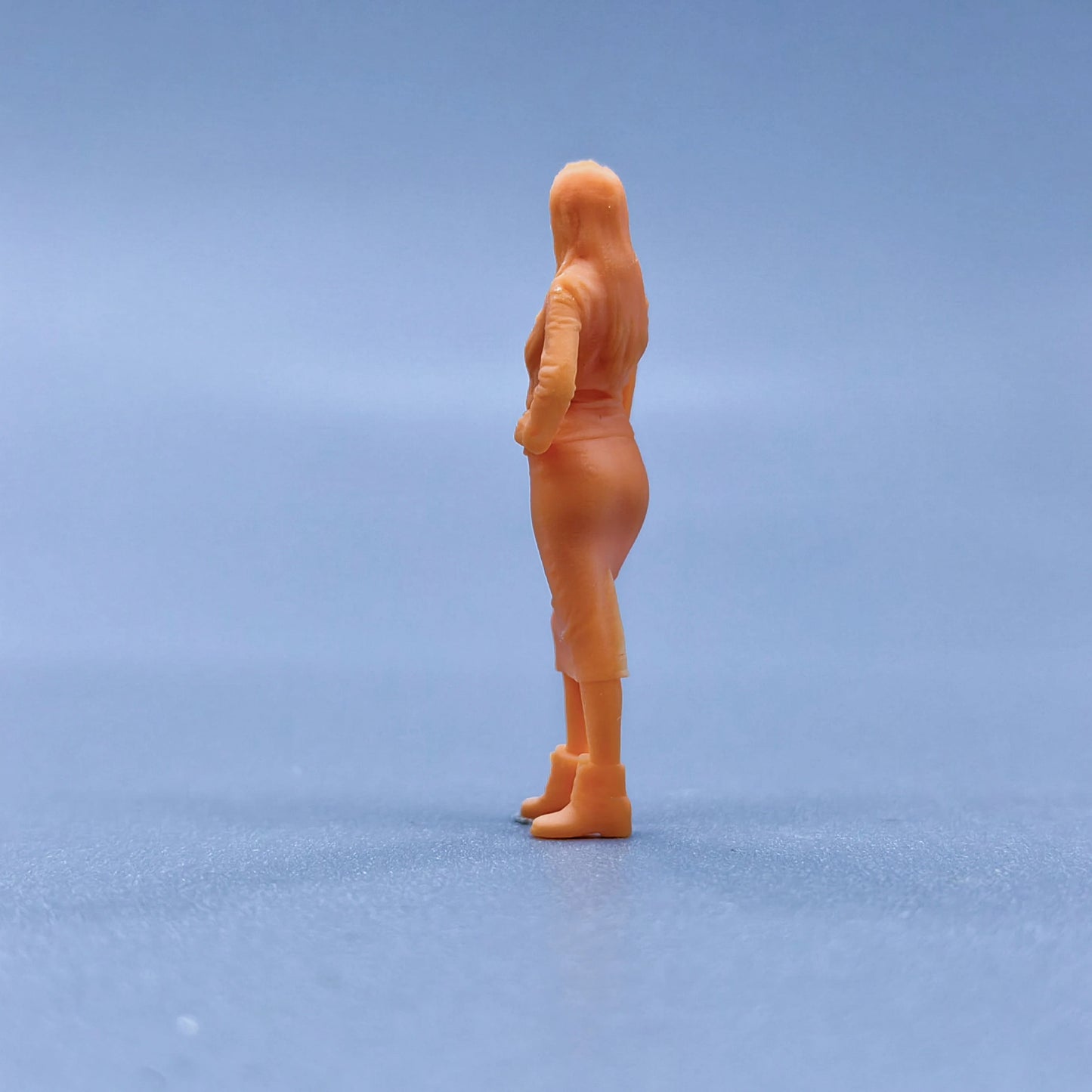 1/64 1/43 Figurines Scale Model Resin Standing Female Uncolored Miniatures Diorama Hand-painted L120