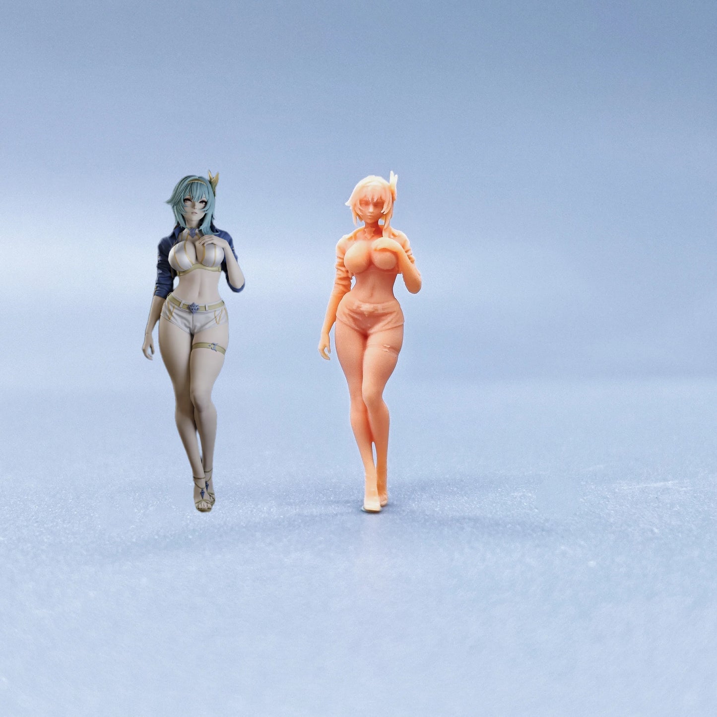 1/64 1/43 Figurines Scale Model Resin Standing Posture Yula Uncolored Miniatures Diorama Hand-painted V536