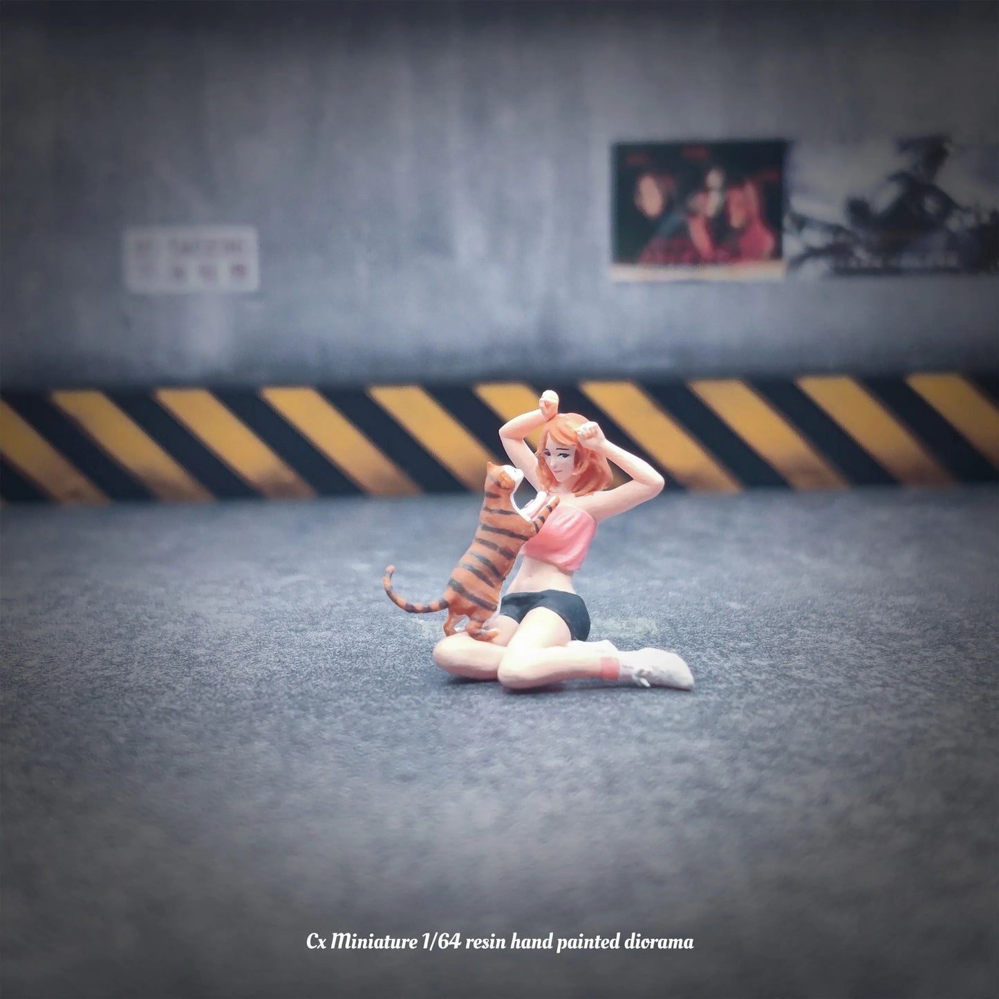 Cx Miniatures Diorama 1/64 Scale Figurines Model Doumao Girl 02 Realistic Characters Collection Hand-painted