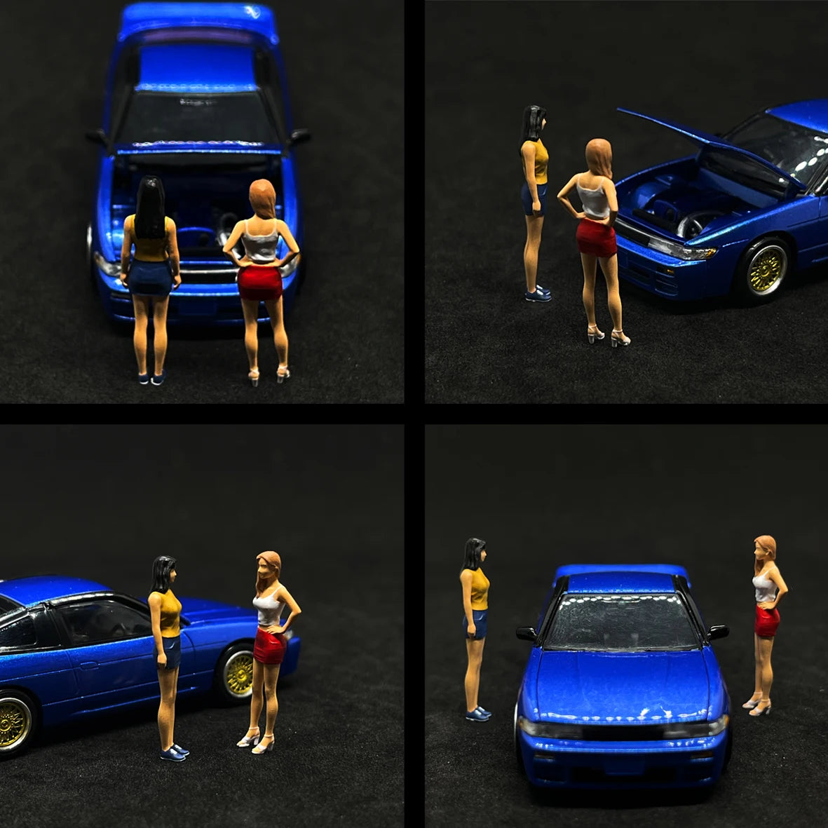 DEW2 Diorama 1/64 Scale Figurines Model Satō Mako Sayuki Collection Miniature Hand-painted