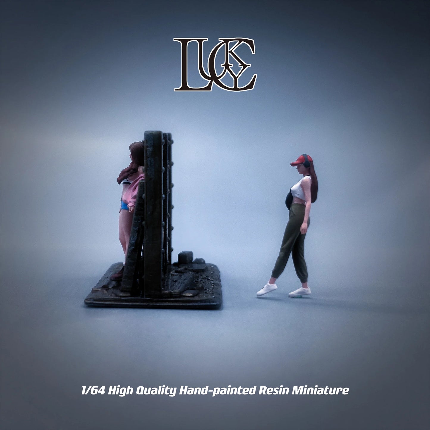 Lucky Studio Diorama 1/64 Scale Figurines Model A Group of Two Best Friends Collection Miniature Hand-painted