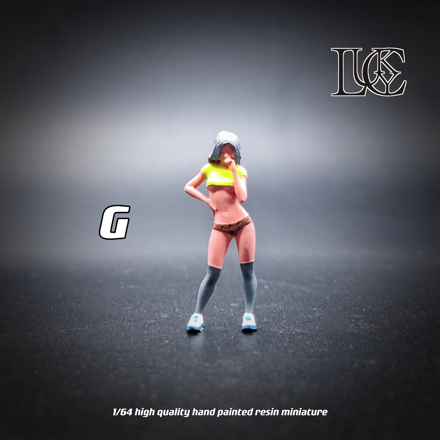 Lucky Studio Diorama 1/64 Scale Figurines Model Girl's Series Second Bullet Cos Hand Paint Collection Miniature Hand-painted