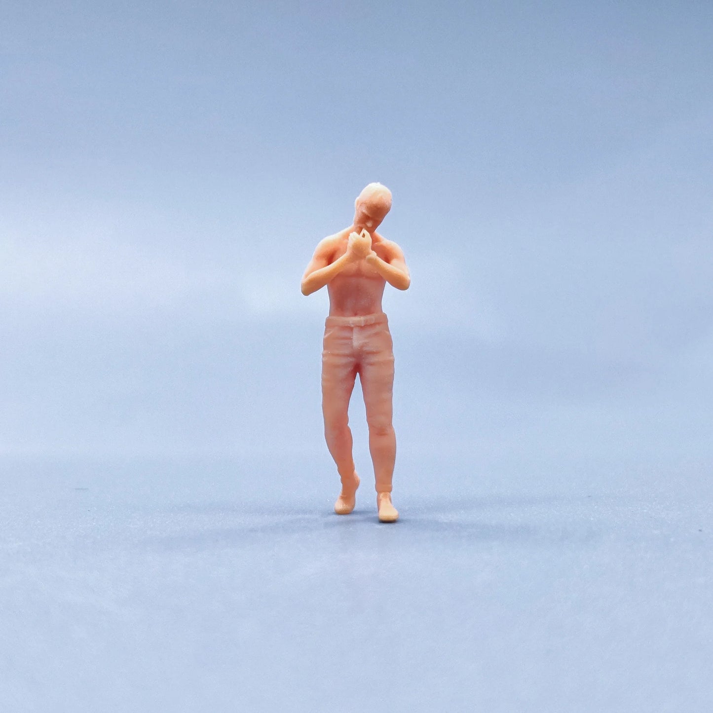 1/64 1/43 Figurines Scale Model Resin Bowing His Lighting A Cigarette Hu Ziman Uncolored Miniatures Diorama Hand-painted V121