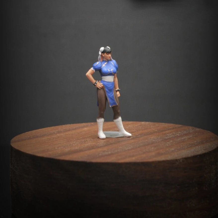 SZ Produced Diorama 1/64 Scale Figurines Model Chunli Game Characters Collection Miniature Hand-painted