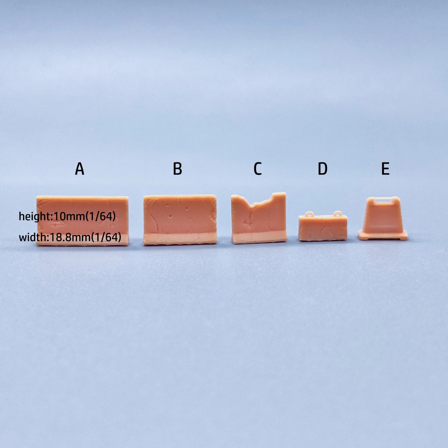 1/64 1/43 Figurines Scale Model Resin Stone Pier Roadblock Cement Partition Uncolored Miniatures Diorama Hand-painted V224 V228