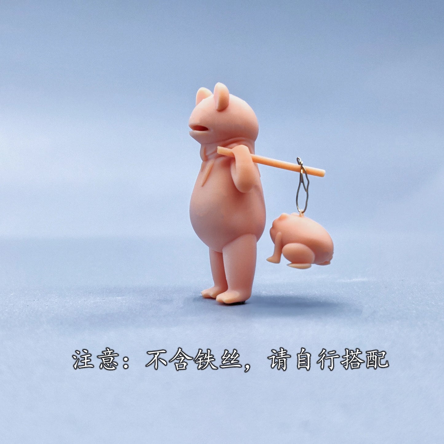 1/64 1/43 Figurines Scale Model Resin Internet Famous Frog Selling Lanterns Uncolored Miniatures Diorama Hand-painted V609