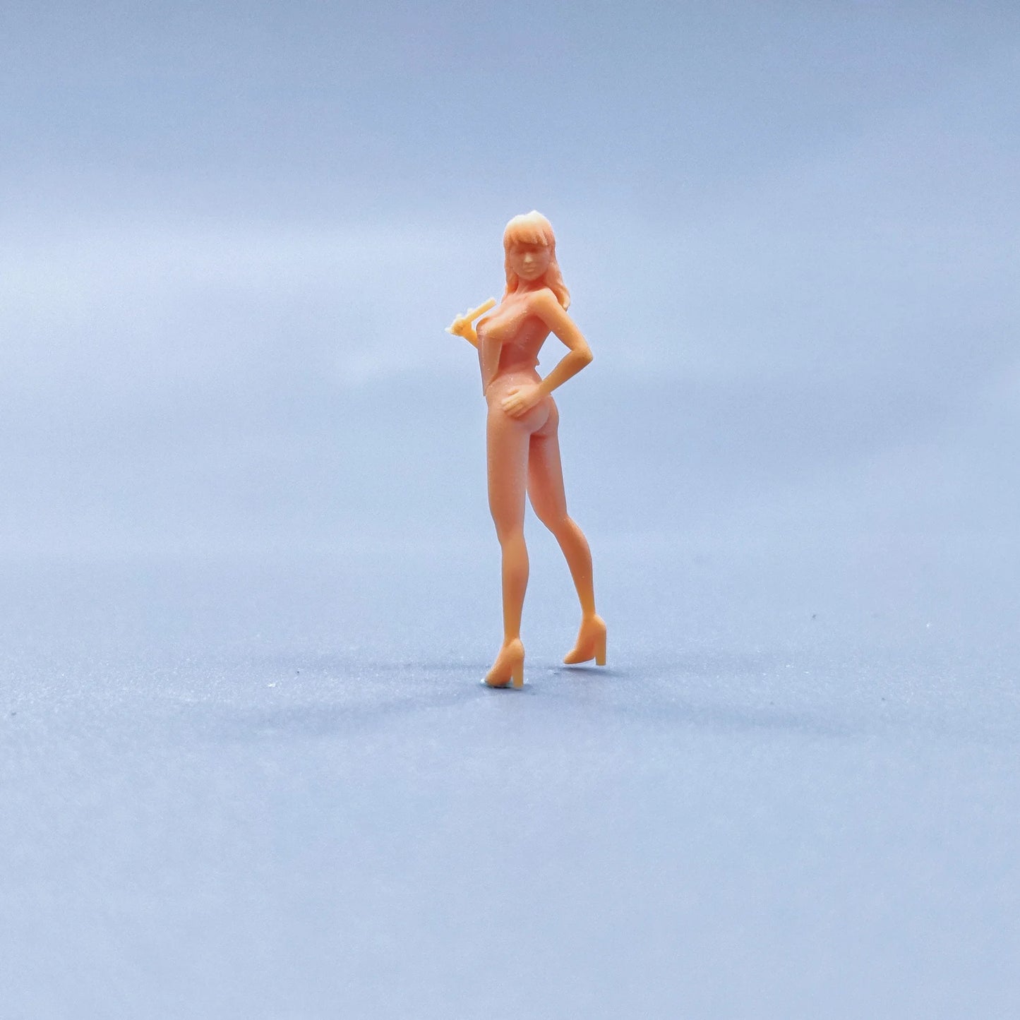 1/64 1/43 Figurines Scale Model Resin Qipao girl's belly pocket accessories Uncolored Miniatures Diorama Hand-painted T902