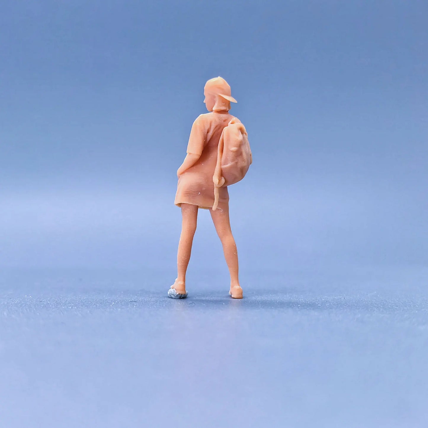 1/64 1/43 Scale Model Resin One Shoulder Backpack HatUncolored Miniature Diorama Hand-painted S531